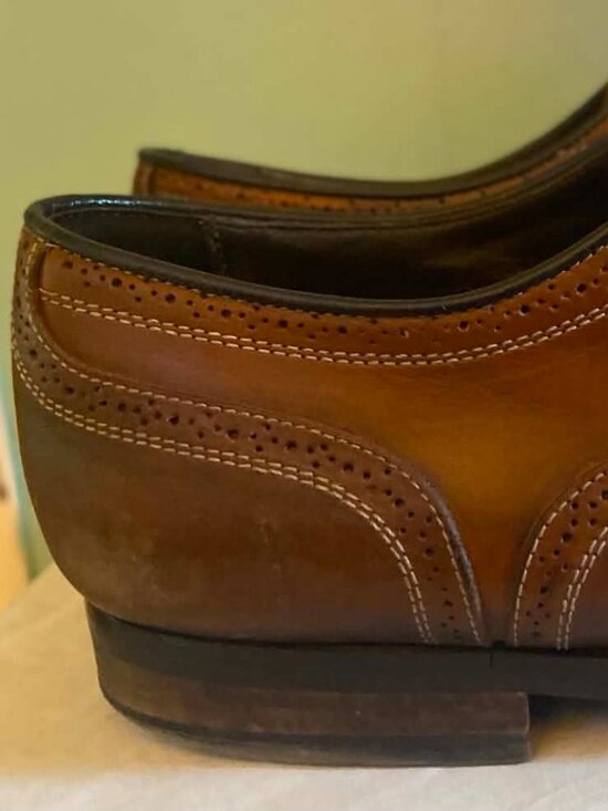 To Boot New York Adam Derrick Brown Cap Toe Oxford Brogue Italy Men’s Dress Shoe main image 11